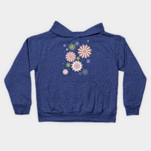 The universe is a floral mandala in green Kids Hoodie